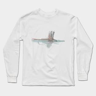 March Brown Dry Fly Floating Long Sleeve T-Shirt